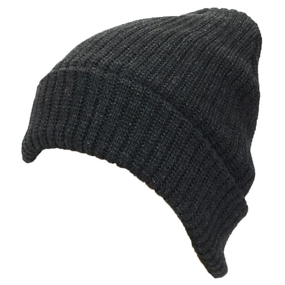 Best Winter Hats Adult Solid Color Thick W/Fleece Lined Cuffed Winter Hat (One Size) - Gray