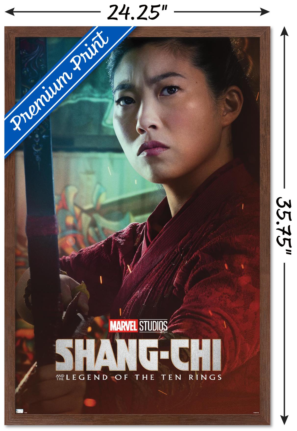 Marvel Shang-Chi and the Legend of the Ten Rings - Katy One Sheet Wall Poster, 22.375" x 34", Framed