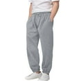thumbnail image 7 of KAUOD Girls Sweatpants Ribbed Cuffs Joggers Cute Sweat Pants Teen Kids Plain Baggy Fleece Warm Sport Pants with Pockets, 7 of 7