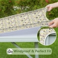 thumbnail image 6 of Yellow Cartoon Cat Unicorn Pattern Square Fitted Tablecloth with Elastic Edge,Square Table Cover,Washable Elastic Table Cover for Home Kitchen Party Decor 34"x34", 6 of 6