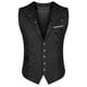 thumbnail image 3 of Olibexley V01 Chaleco de traje para hombre Slim Fit Formal Business Chaleco de esmoquin V-Ncek Chaleco sólido para boda, 3 of 4