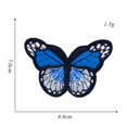 thumbnail image 2 of Parches de mariposa de hierro en parches de apliques bordados de mariposa compatibles con artes artesanales o decoración de bricolaje camiseta chaqueta zapatos bolsas parche de reparación ( Afortunado Sencillez, 2 of 5