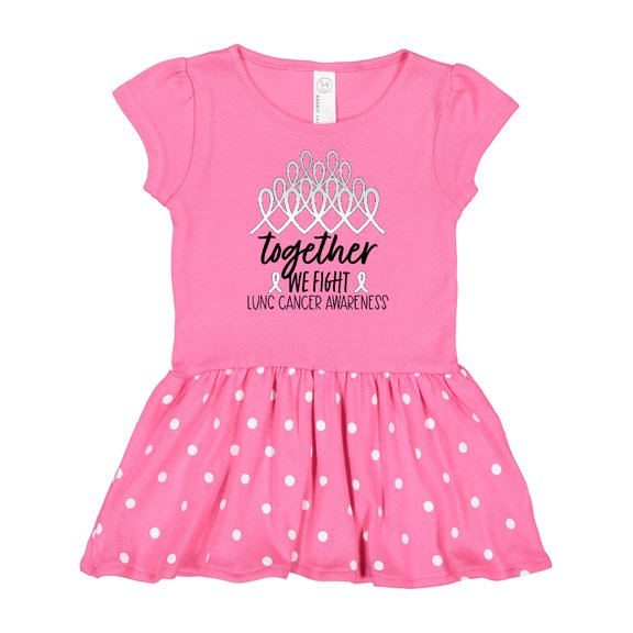 Inktastic Together, We Fight Lung Cancer Awareness Gift Baby Girl Dress