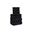 thumbnail image 5 of Dewall Maisons Exceptional 8-Piece Black Cotton Towel Set - High Absorbency & Softness - Includes 2 Bath Towels, 2 Hand Towels, 4 Washcloths - For Body, Face, Hands - Bathroom Accessory, 5 of 9