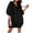 Black-Fashion Sweatshirts, variant on Xcmzpl Womens Hoodies Plus Size Solid Color Hooded Sweatshirt Oversized Pullover Tops Work Long Sleeve T-shirts Fall Fashion