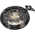 thumbnail image 3 of Men’s Pocket Watch with Chain | Hand Winding Vintage Pocket Watch | Classic Mechanical Movement Pocketwatch | 1920s Railroad Steampunk Costume Accessory, 3 of 11