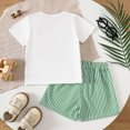 thumbnail image 6 of kaprioy Baby Boy Clothes Cute Farm Theme Embroidery Tee and Gingham Shorts 2-Piece Set for Birthday Parties Boys Summer Outfits, 6 of 9