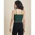 thumbnail image 4 of Moomaya Basic Crop Top For Women, Halter Neck Knitted Casual Top, 4 of 9