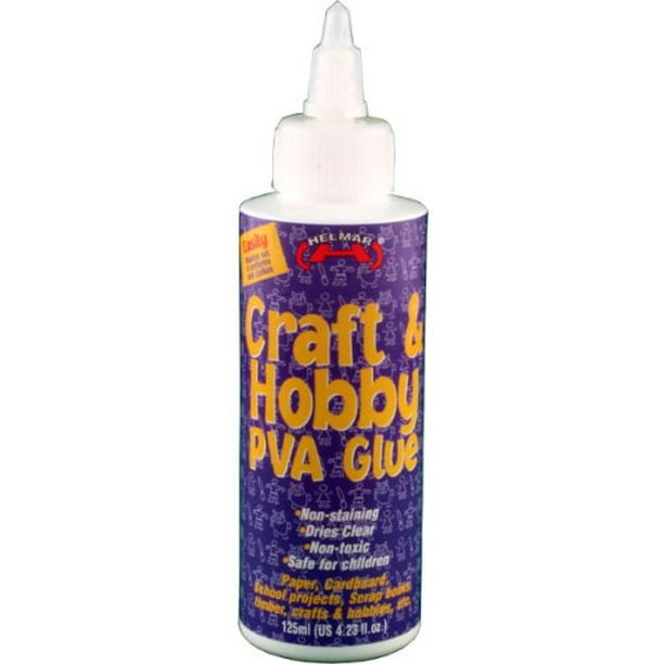 Helmar Craft and Hobby PVA Glue, 4.23 Fluid Ounce