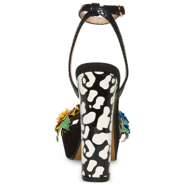 Embellished high heel sandals with ankle strap sales blue by betsey johnson