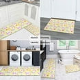 thumbnail image 5 of Pioneer Flower Floral Print Pattern Kitchen Rugs Sets Of 2,Anti Fatigue Kitchen Mat Rugs Non Slip Washable,Decorative Kitchen Floor Mats for Kitchen,Sink,Laundry,17"x30"+17"x47", 5 of 7