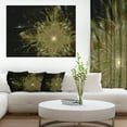 thumbnail image 1 of Light Brown Symmetrical Fractal Flower - Floral Canvas Art Print, 1 of 3