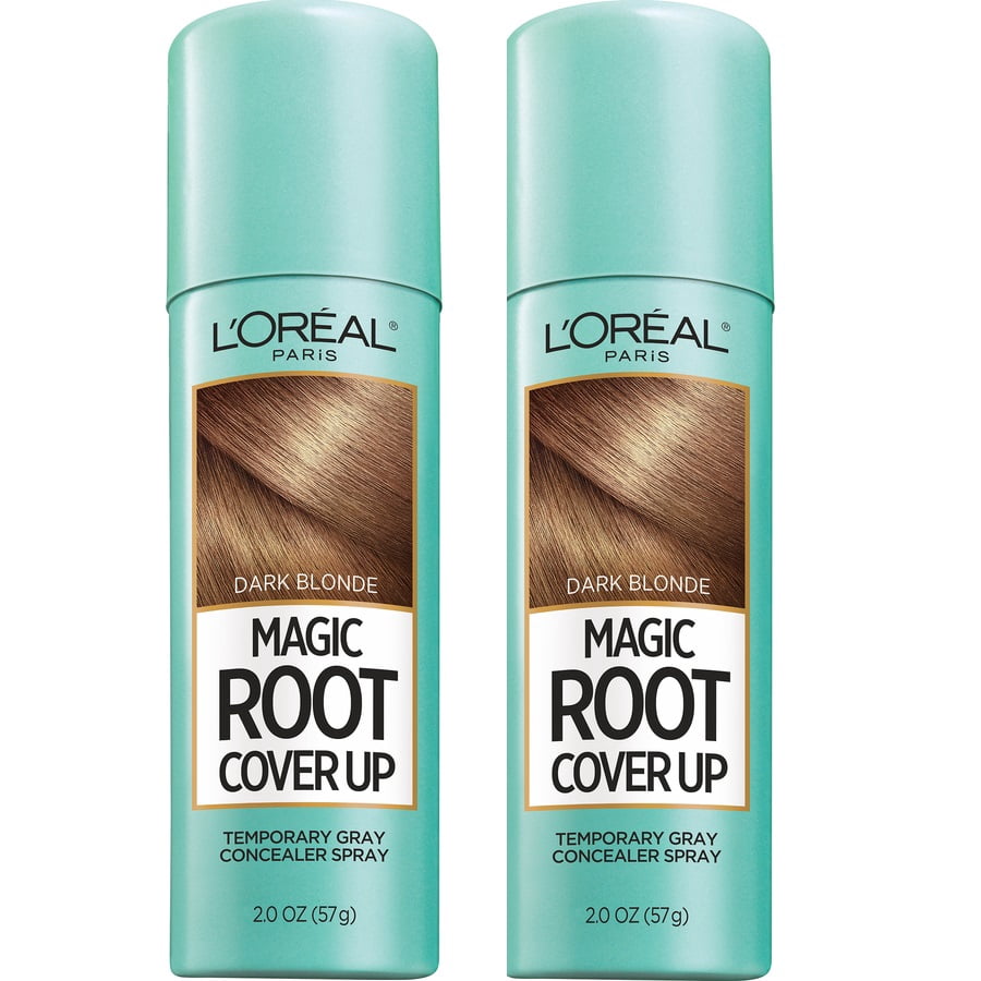 L'Oreal Paris Magic Root Cover Up Gray Concealer Spray, Dark Blonde, Twin  Pack, 2-2 oz. - Walmart.com
