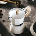 thumbnail image 4 of Espresso Maker, Coffee Percolator, Turkish Coffee Maker 6 Cup, Cream Color Coffee Maker Camping Coffee Pot Manual, 4 of 5