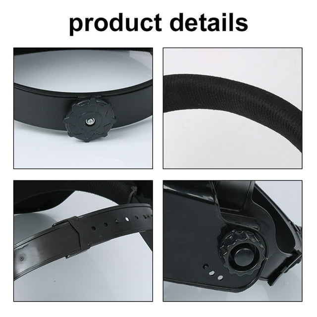 Auto Automatic Dimming PC Welding Facemask Large View True Color Welding Facemask 130 degrees Celsius High Temperature Resistant Auto Darkening Facemask for Arc Welding Grinding