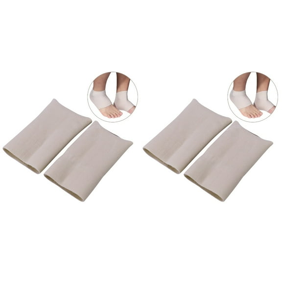 Insoles Silicone Gel Achilles Tendon Heel Protector Cushion Cup Men Women Set 2