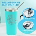 thumbnail image 5 of Beach Gifts for Women or Men, 20oz Vacuum Insulated Stainless Steel Travel Tumbler with Lid, Beach Themed Gifts, Gifts for Beach Lovers, Blue (Life is Better at the Beach), 5 of 6