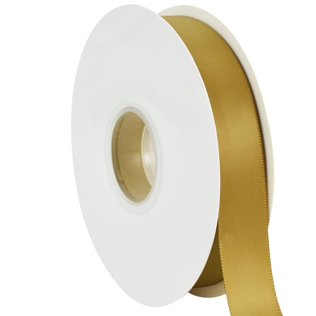 Cinta TONIFUL de Satén de Poliéster Dorada 2cm x 45m