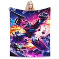 thumbnail image 1 of Manta de franela con dibujos animados de Transformers, suave y acogedora manta de felpa para todas las estaciones para niños y niñas, manta ligera y cálida para sofá cama o sofá de 40 x 30 pulgadas, 1 of 8