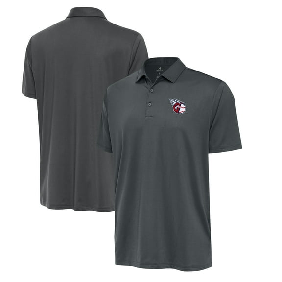 Men's Antigua  Pewter Cleveland Guardians Eclipse Polo