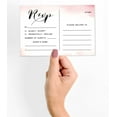 thumbnail image 3 of Inkdotpot 50 Blank RSVP Cards With White Envelopes- Watercolor Splash Style Response Card-RSVP For Wedding-Rehearsal Dinner-Baby Shower-Bridal Shower-Engagement Party Invitations, 3 of 7
