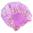 thumbnail image 1 of Shower Hair Cap,Bath Hair Caps Elastic Reusable Bath Cap Women Bath Cap Highly Versatile, 1 of 14