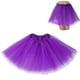 thumbnail image 1 of Falda tutú BFONS de tul morado de 3 capas para mujeres y niñas, 1 of 7