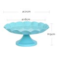 thumbnail image 2 of Blue Iron Cake Stand Wavy Cupcake Storage Rack Stand Cake Display Tray for Party Wedding Birthday (Medium), 2 of 8