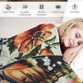 thumbnail image 3 of WYYP Durable and Long-lasting Flannel Bed Blanket Vintage Butterfly Floral Cozy Soft White, 3 of 6