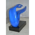 thumbnail image 4 of Modern Art Blue Ribbon Resin Statue -  Size: 25"L x 6"W x 13"H., 4 of 11