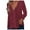 Wine, variant on Tops for Women Trendy Women Shirt Long Sleeve Loose Fitting Pajamas Summer Tops for Long Sleeve under Scrub Medium Workout Shirts Tech Fabric Shirt Same Day Items Blouses Lace XL