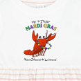 thumbnail image 4 of Inktastic My First Mardi Gras Crawfish Girls Baby Dress, 4 of 5