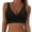 Black, variant on A Gray Women's Bikini Top V Neck Wrap Look Bralette Swimwear Sports Bikini Halterneck Bikini Swimwear Vacation Swimsuits Summer Beach Bikini Top