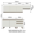 thumbnail image 3 of Cocina Integral Completa Modular Madesa Reims 250cm BB, 3 of 5