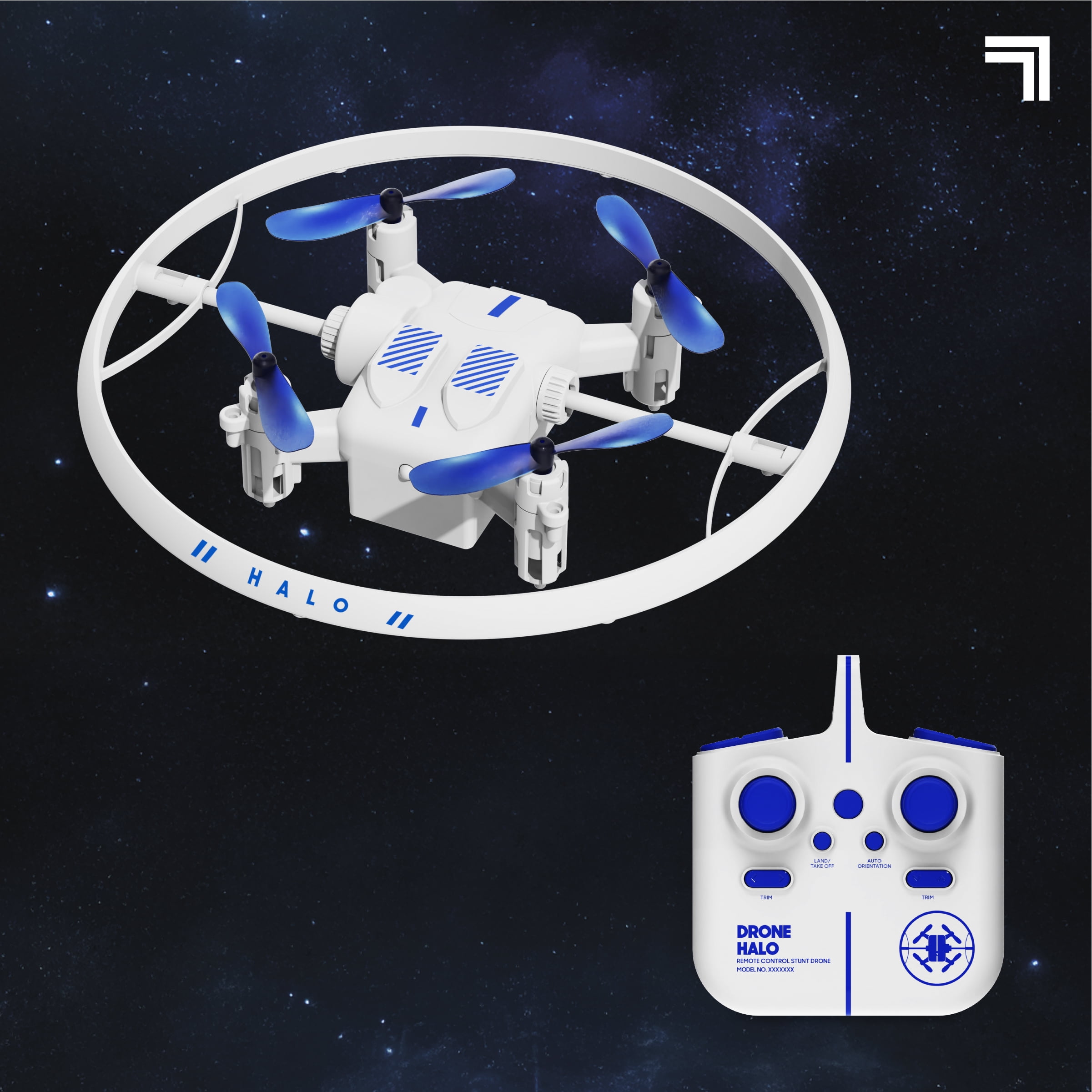 Sharper Image® Halo Drone – Orbiteur lumineux téléguidé