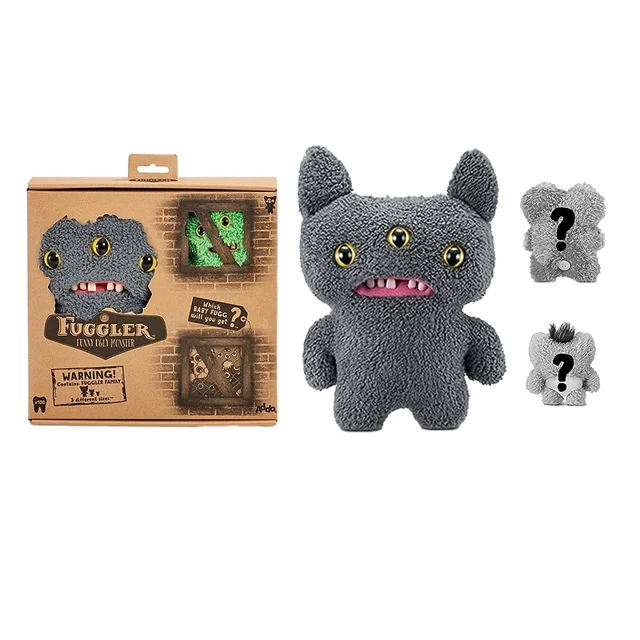 Creative Gifts Ugly Cute Toys,Funny Ugly Monster,Collectible , One big and two small(randomly send small ones)(Biochemical Monster)
