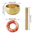 thumbnail image 6 of Elegant Choise 8/9.5CM Handcrafted Singing Meditation Bowl Set for Yoga Sound Healing BEST GIFT, 6 of 12