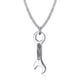 thumbnail image 1 of Herramienta de llave inglesa de acero inoxidable para hombres, joyería colgante de motorista punk, 24 quot; cadena, 11 Feliz Sencillez, 1 of 5