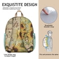thumbnail image 4 of Vintage Sunflower Students Backpack - Rustic Boho Floral and Butterfly Artwork, Bright Yellow Country Style, Comfortable Dual Shoulder Support for Students, 4 of 4