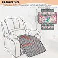 thumbnail image 7 of Kuiaobaty Cherry Blossom Print Armless Recliner Chair Covers, Aztec Hummingbird Print Non Slip Sofa Cushion Slipcover, Decorative Quilted Furniture Protector, Machine Washable, 7 of 7