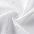 thumbnail image 5 of 2 Panels Rod Pocket Floral Embroidered Faux Linen Grommet Semi Sheer Curtain Drapes, 5 of 8