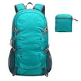 thumbnail image 2 of 1 Uds. Mochila ligera y plegable de 40L para senderismo, viajes, Camping, resistente al agua, plegable, para viajes al aire libre, verde40L, 2 of 8