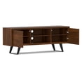 thumbnail image 4 of Simpli Home Lowry 63 inch Wide Solid Wood TV Stand in Walnut For TVs up to 70 inches, 4 of 12
