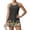 Dark Green, variant on Plus Size Tankini Swimsuits for Women Tummy Control Two Piece Bathing Suits Tropical Hawaiian Blouson Swimsuit Tankini Top and Boyshorts