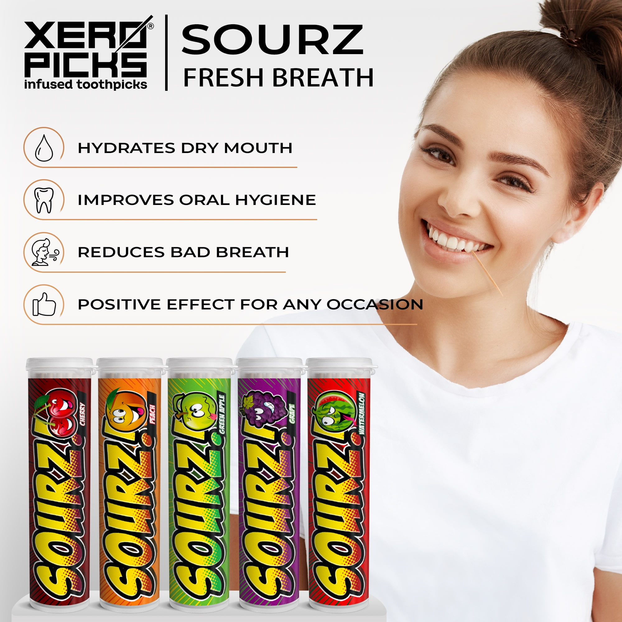 Xero Picks Sourz - Variety Pack - Infused Flavored Toothpicks