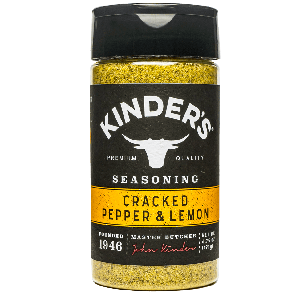 Kinder's Cracked Pepper and Lemon Seasoning, 6.25 oz