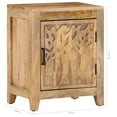 thumbnail image 4 of Mesa de noche vidaXL Industrial de madera de mango 40x30x50 cm Marrón, 4 of 8