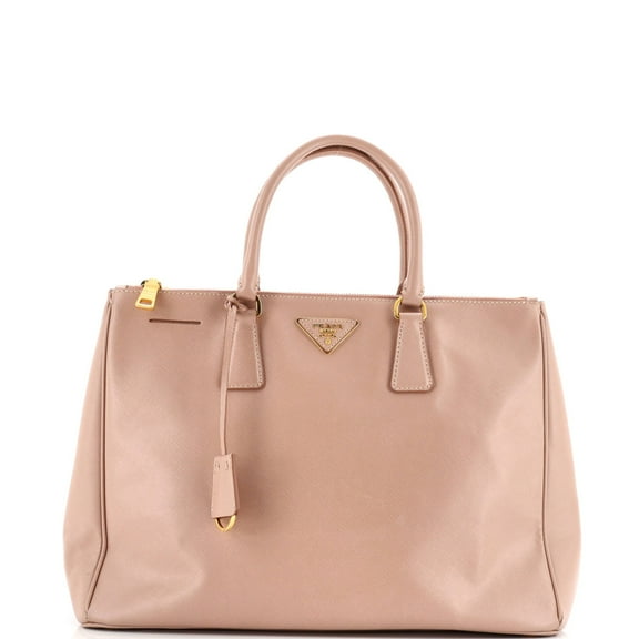 Pre-Owned Double Zip Lux Tote Saffiano Leather Medium By Rebag