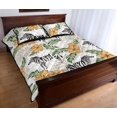 thumbnail image 3 of Juego de cama edredón con estampado de hibisco cebra, 3 of 5
