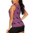 thumbnail image 3 of Sigee Leopard Print for Women's Workout Tank Top,Running Tank Tops,Sleeveless Gym Clothes, 3 of 8
